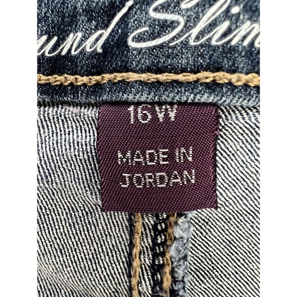 Gloria Vanderbilt All Around Slimming Effect Amanda Shorts Women’s 16W Blue - Picture 4 of 9